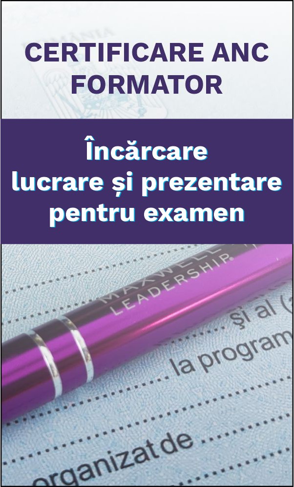 Încărcare lucrare și prezentare pentru examen